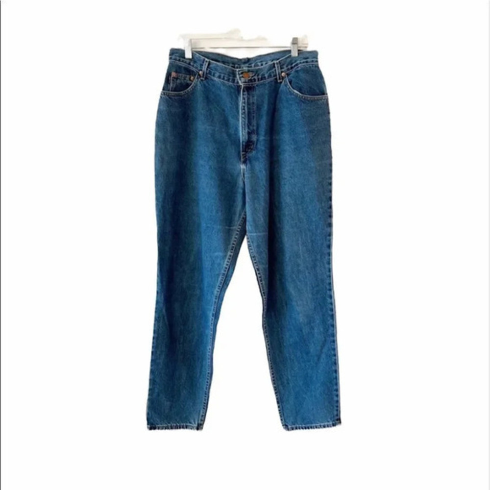 Vintage Chic Mom‎ Jeans Plus Size 18 Cotton Denim High Waist Cheeky Bootie 90s